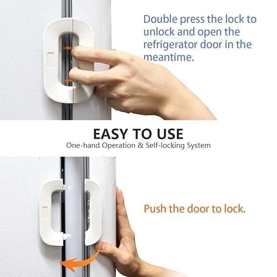 Lywire™ SecurePro Refrigerator Lock 🛡️ | Durable Cabinet Locks with Heavy-Duty Adhesive