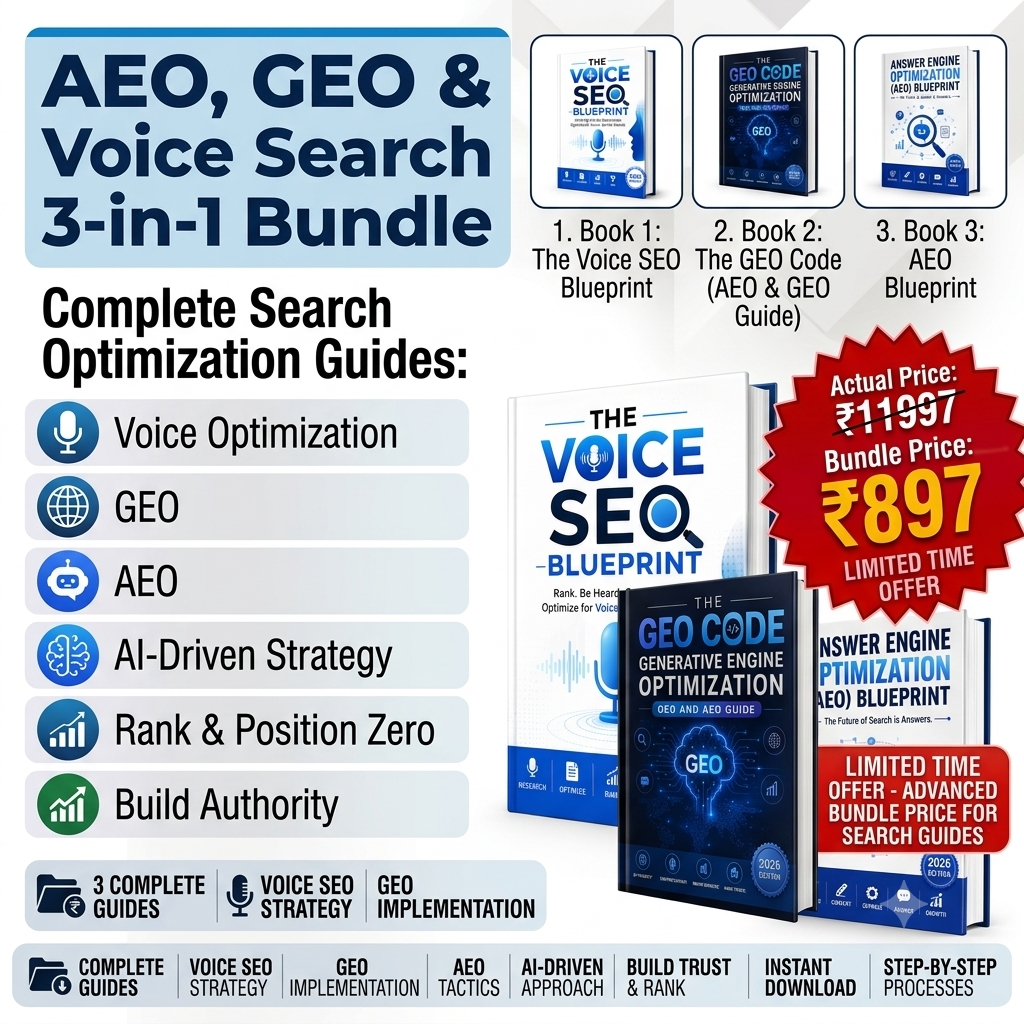 AEO, GEO & Voice Search 3-in-1 Bundle