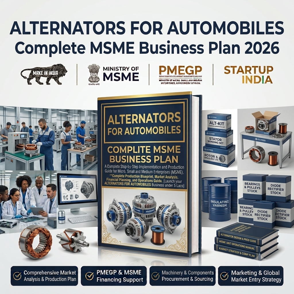 ALTERNATORS FOR AUTOMOBILES Complete MSME Business Plan 2026