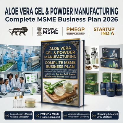 Aloe Vera Gel & Powder Manufacturing Complete MSME Business Plan 2026