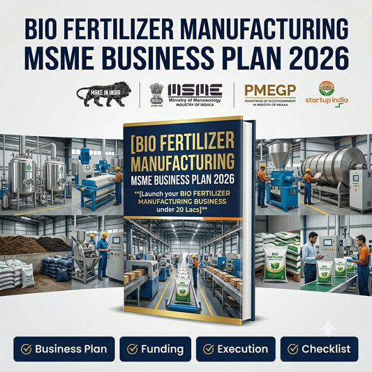 BIO FERTILIZER MANUFACTURING MSME BUSINESS PLAN 2026
