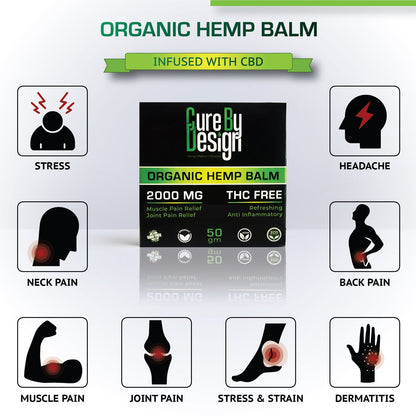 Lywire Organic Healing Hemp Balm – Infused with 2000mg CBD