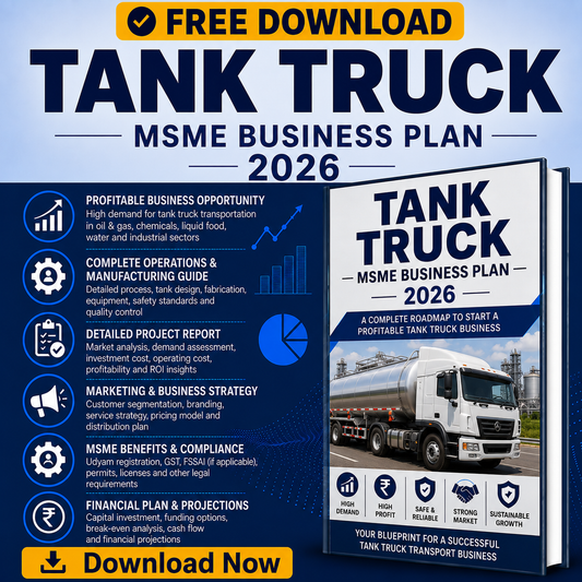 TANK TRUCK MSME BUSINESS PLAN 2026 Tomaque