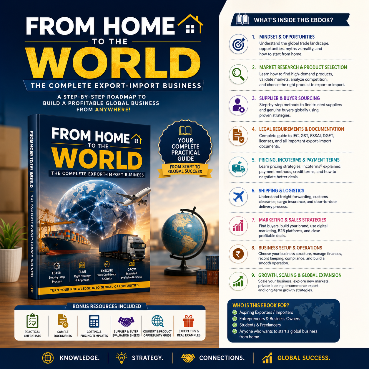 FROM HOME TO THE WORLD THE COMPLETE EXPORT-IMPORT BUSINESS Tomaque