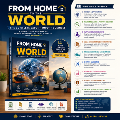 FROM HOME TO THE WORLD THE COMPLETE EXPORT-IMPORT BUSINESS Tomaque