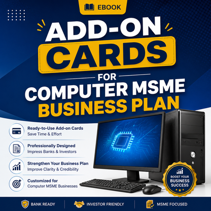 ADD-ON CARDS FOR COMPUTER MSME BUSINESS PLAN Tomaque