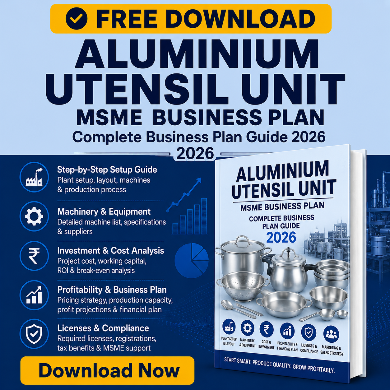 ALUMINIUM UTENSIL UNIT MSME BUSINESS PLAN 2026 Tomaque