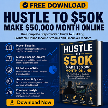 Hustle to $50K Make $50,000 Month Online Tomaque