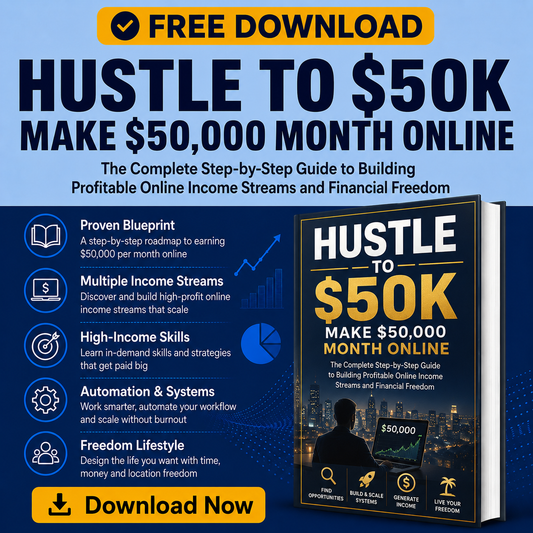 Hustle to $50K Make $50,000 Month Online Tomaque