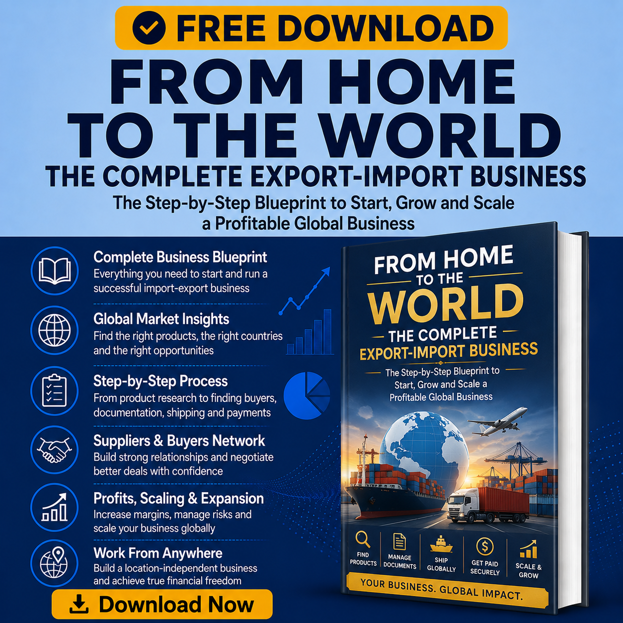 FROM HOME TO THE WORLD THE COMPLETE EXPORT-IMPORT BUSINESS Tomaque