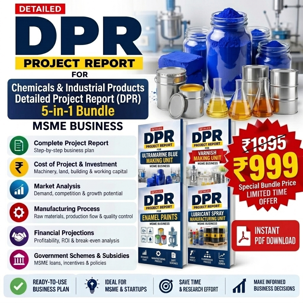 Chemicals & Industrial Products Detailed Project Report(DPR) 5-in-1 Bundle