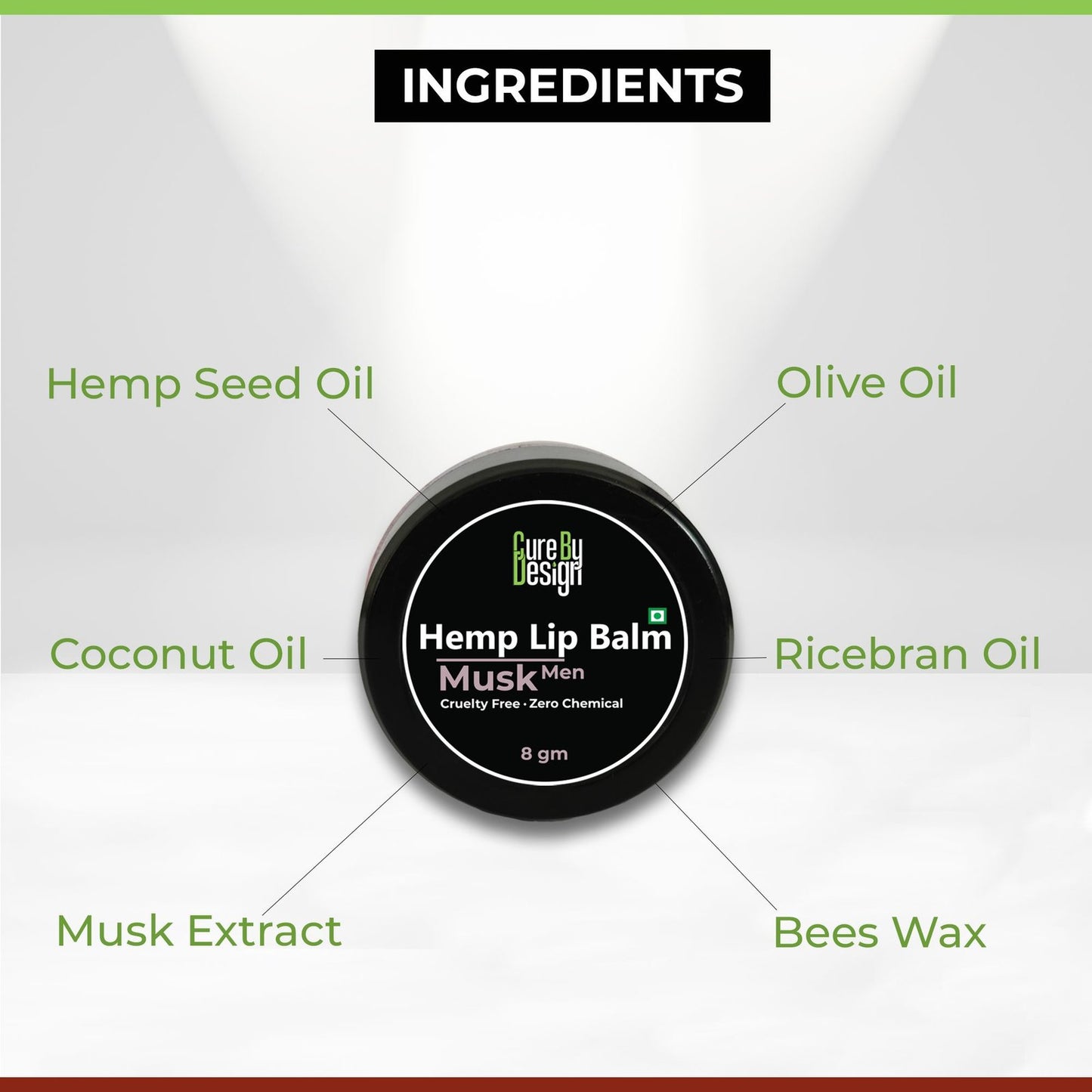 Lywire Hemp Lip Balm - Musk for Men