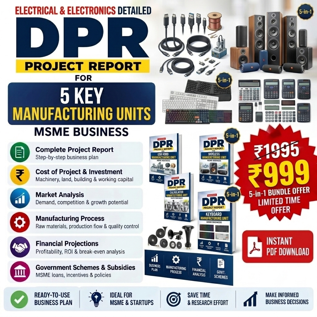Electrical & Electronics Detailed Project Report(DPR) 5-in-1 Bundle