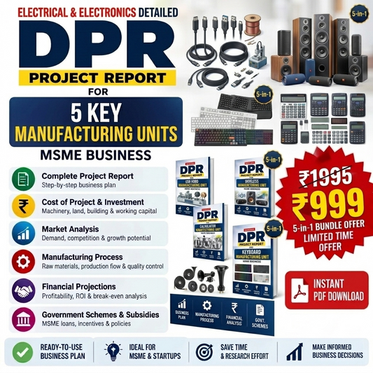 Electrical & Electronics Detailed Project Report(DPR) 5-in-1 Bundle