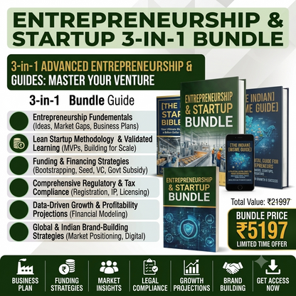 Entrepreneurship & Startup 3-in-1 Bundle