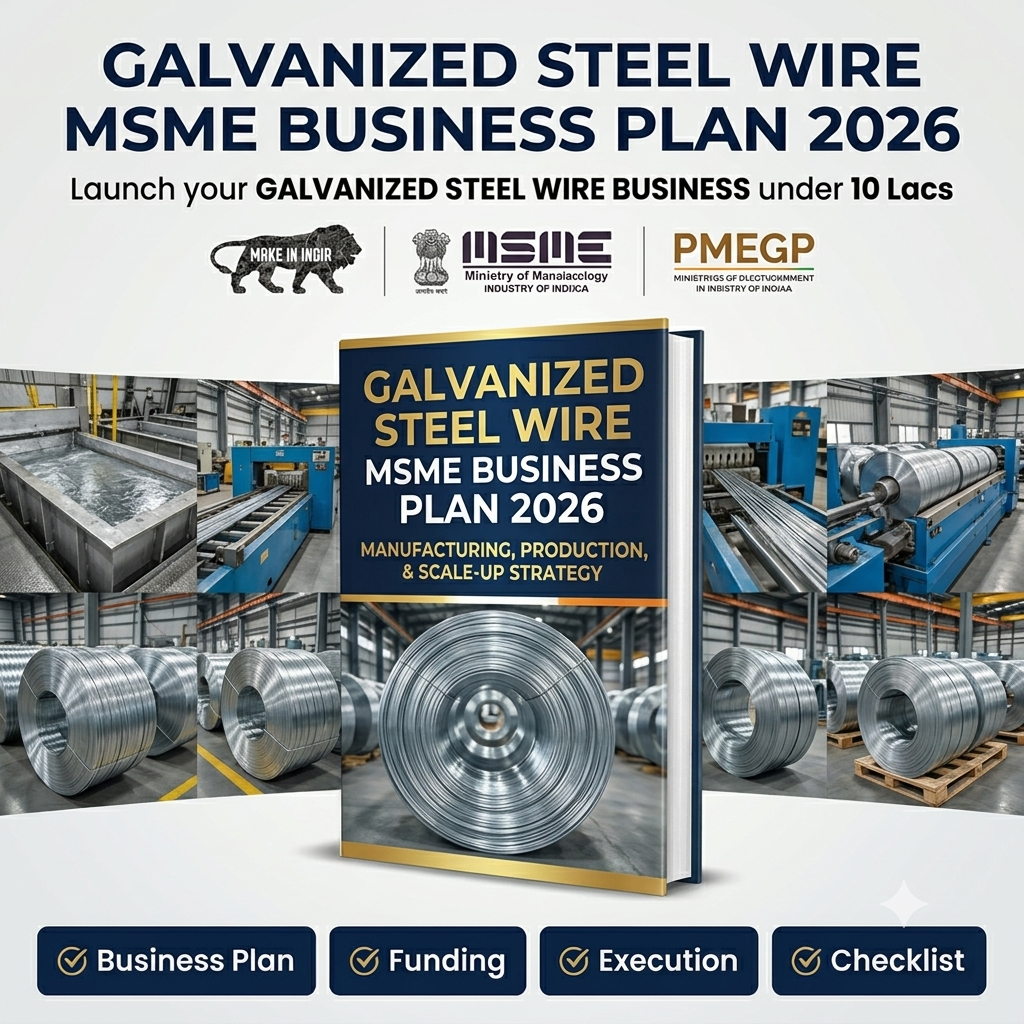 GALVANIZED STEEL WIRE MSME BUSINESS PLAN 2026
