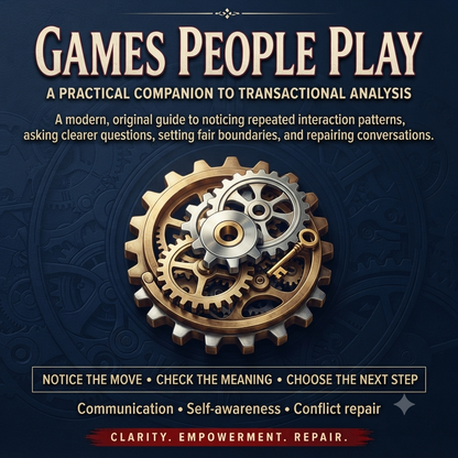 Games People Play Book Cover Design