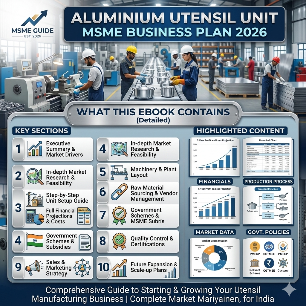 ALUMINIUM UTENSIL UNIT MSME BUSINESS PLAN 2026 Tomaque
