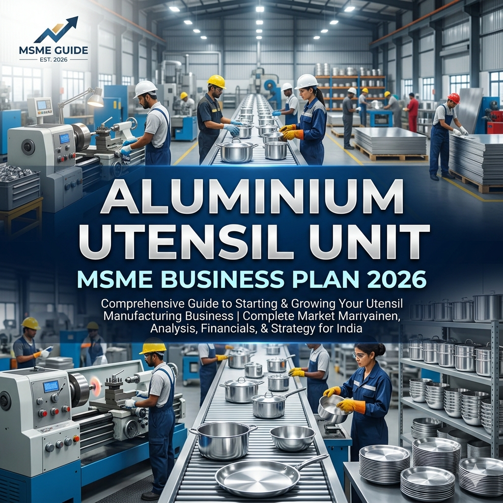ALUMINIUM UTENSIL UNIT MSME BUSINESS PLAN 2026 Tomaque