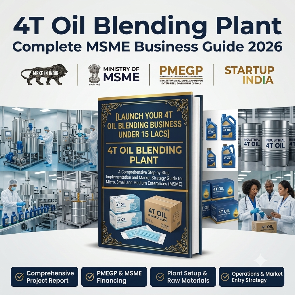 Ethanol Oil Additive plus 4T Oil MSME Business with Subsidy Tomaque