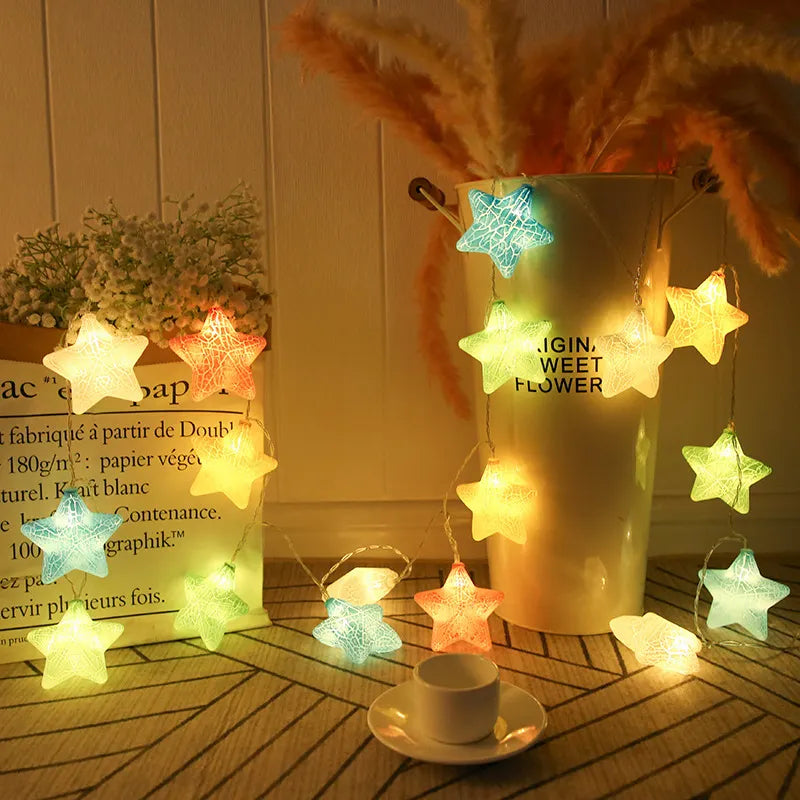 Lywire™ 🌟 Luxury Multicolor Crack Star String Lights – Shine Bright with High-Quality Illumination!