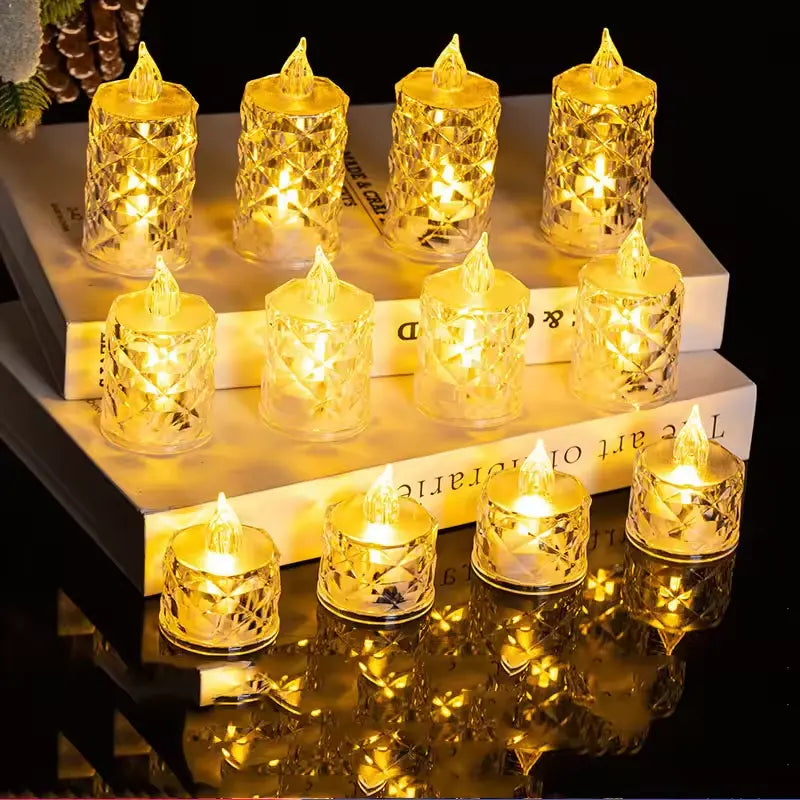 Lywire™🔥 Exclusive 3 Pc Smokeless LED Tea Light Candle Set - Premium Quality Glow!