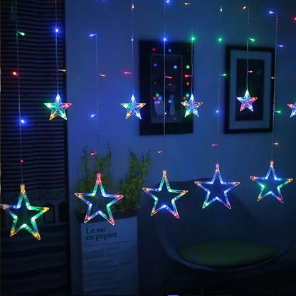 Lywire™ 🌠 High-Quality 12 Stars Curtain Hanging Lights