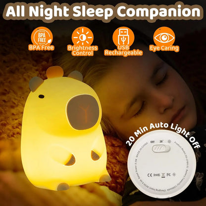 Lywire™ 🦫 Superior Capybara Night Lamp – High-Quality Ambiance for Every Room!