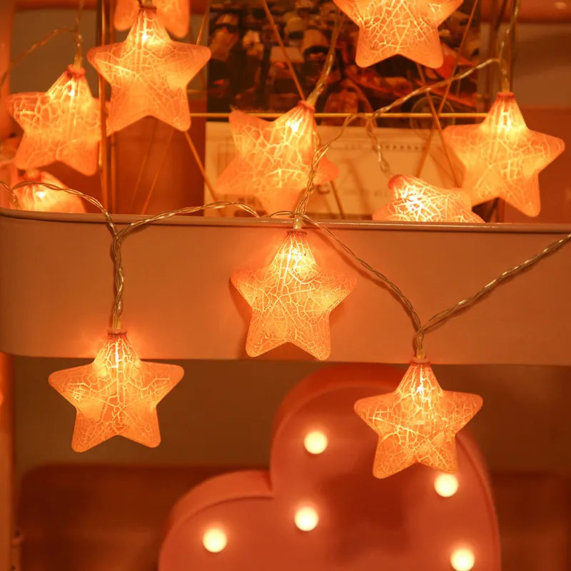 Lywire™ 🌟 Luxury Multicolor Crack Star String Lights – Shine Bright with High-Quality Illumination!