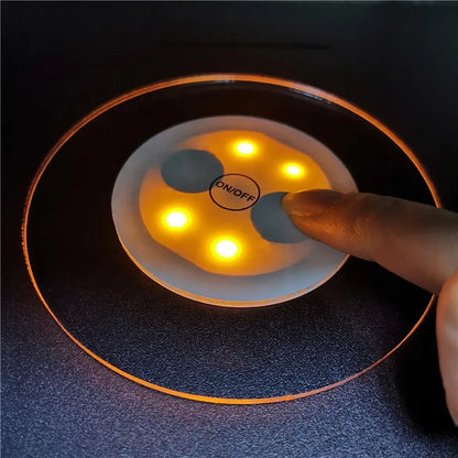 🌟 Lywire™ High-Quality Colourful LED Drink Coasters - Original On/Off Disposable Coaster (Pack of 1)