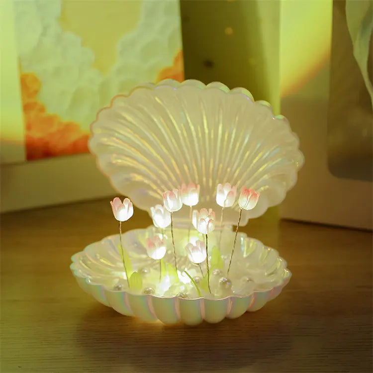 Lywire™ 🌺 Superior Tulip Shell Light – Premium Flower Lamp for Beautiful Ambiance!