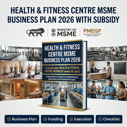 HEALTH & FITNESS CENTRE MSME BUSINESS PLAN 2026