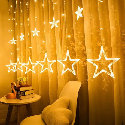 Lywire™ 🌠 High-Quality 12 Stars Curtain Hanging Lights