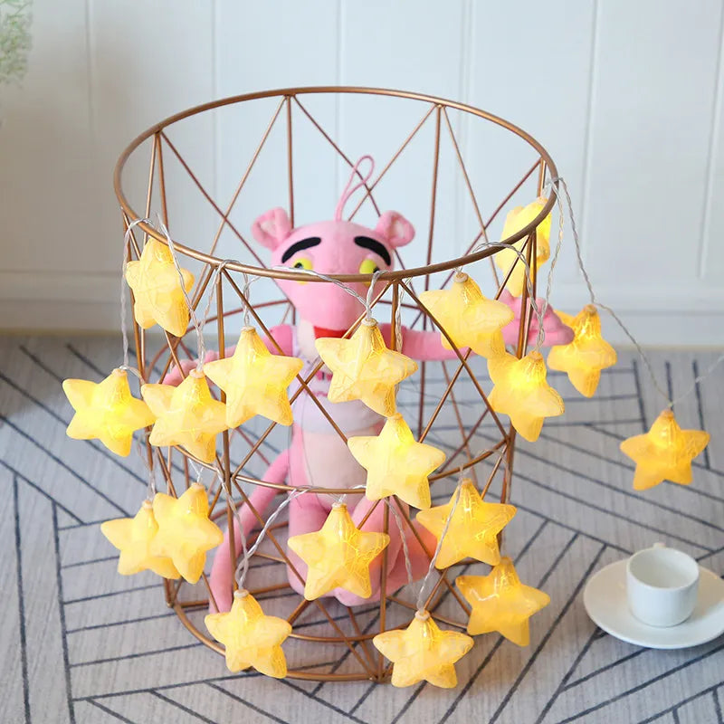 Lywire™ 🌟 Luxury Multicolor Crack Star String Lights – Shine Bright with High-Quality Illumination!