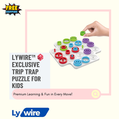 Lywire™ 🎲 Exclusive Trip Trap Puzzle for Kids – High-Quality Educational Playtime!