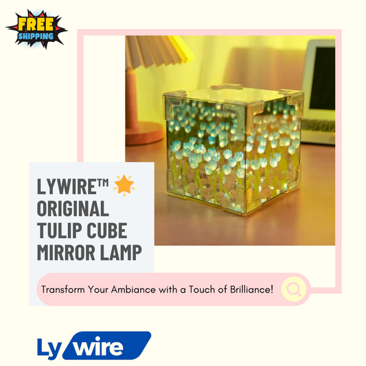 Lywire™ 🌟 Original Tulip Cube Mirror Lamp – Illuminate Your Home with Class!