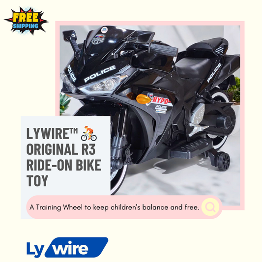 Lywire™ 🚴 Original R3 Ride-On Bike Toy – Fun & Safe Battery-Powered Vehicle for Kids!