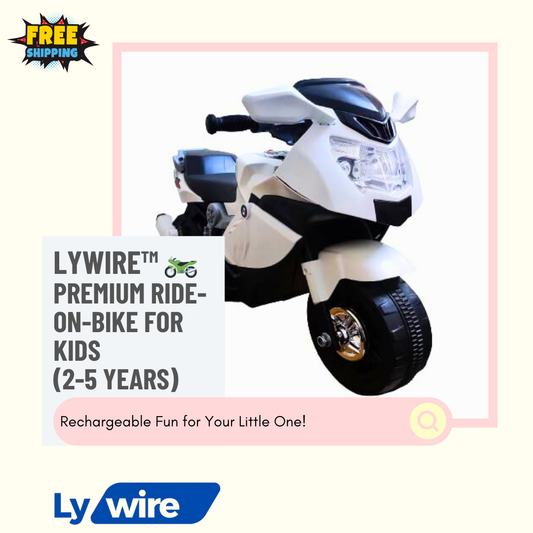 Lywire™  🏍️ Premium BMW Small Ride-On-Bike for Kids (2-5 Years) – Rechargeable, High-Quality & Original!