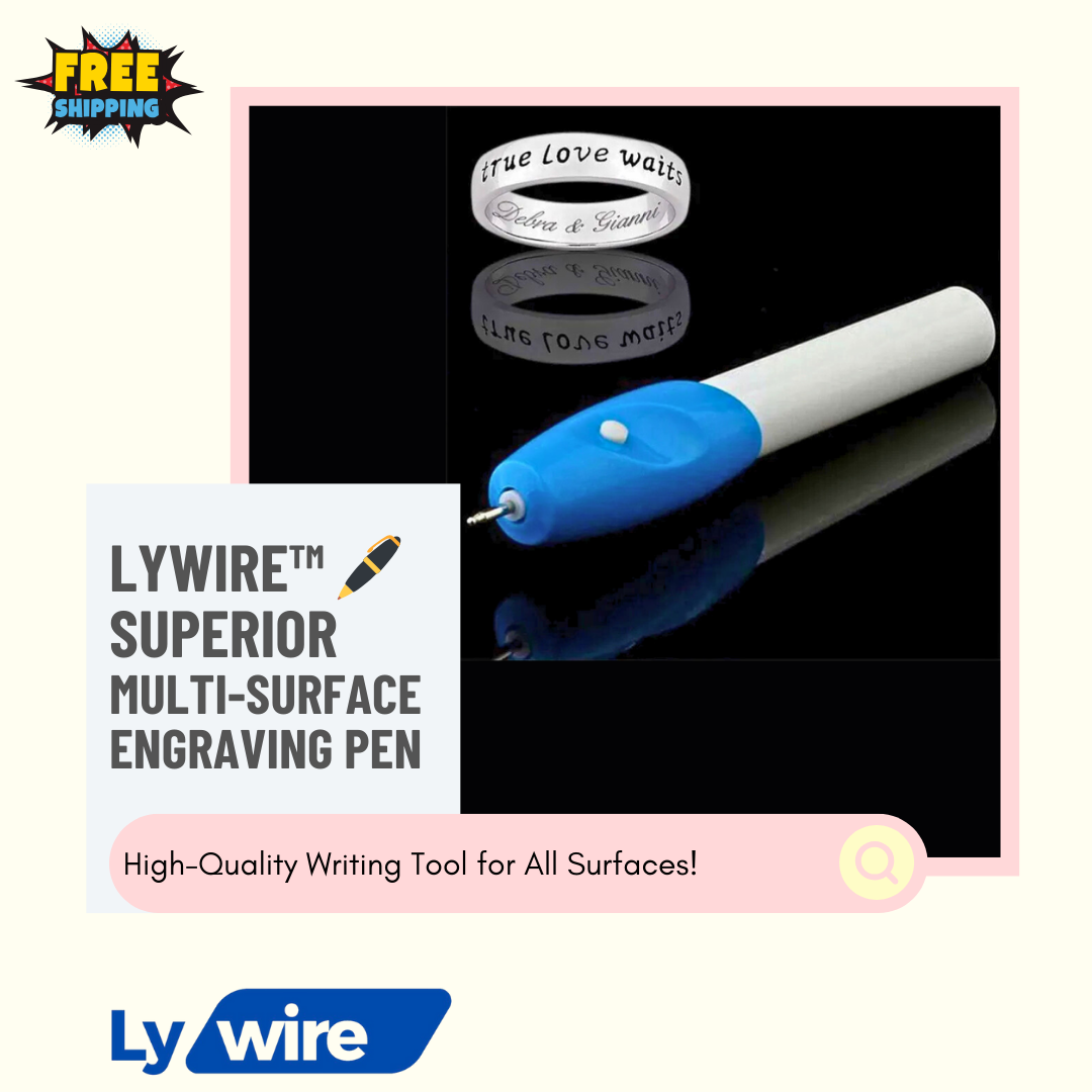 Lywire™ 🖊️ Superior Multi-Surface Engraving Pen | High-Quality Crafting & Writing Essential!