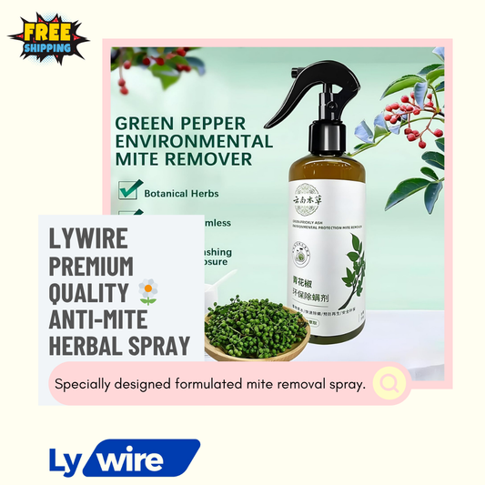 Lywire Premium Quality 🌼 Anti-Mite Herbal Spray – Sterilize & Deodorize Instantly 🧼🦠 NEW