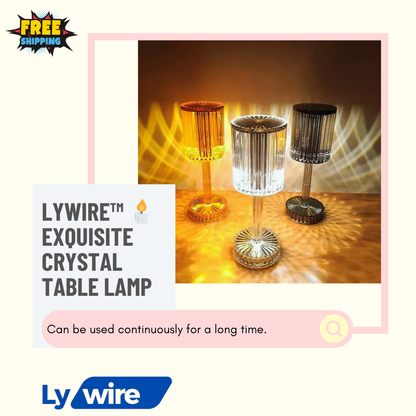 Lywire™ 🕯️ Exquisite Crystal Table Lamp – The Ultimate in Quality & Design!