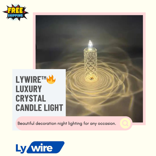 Lywire™🔥Luxury Crystal Candle Light🕯️ – The Perfect Touch of Class & Shine!