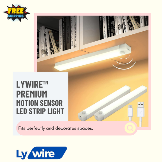 Lywire™ Premium Motion Sensor LED Strip Light💡- High Quality & Rechargeable!