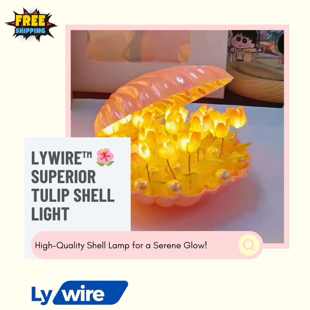 Lywire™ 🌺 Superior Tulip Shell Light – Premium Flower Lamp for Beautiful Ambiance!