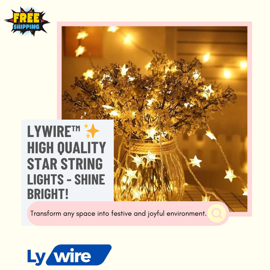 Lywire™ ✨ High-Quality Star String Lights - Shine Bright!