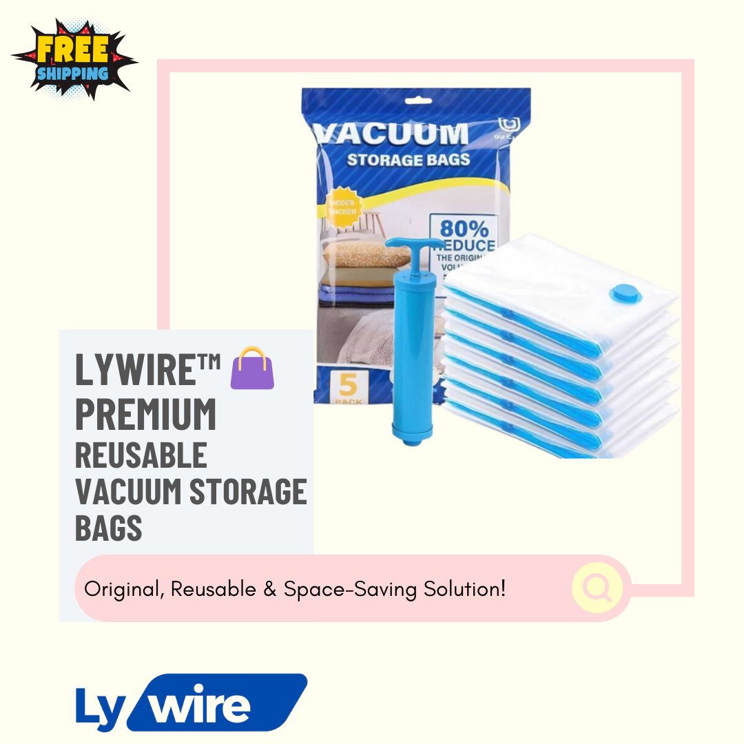 Lywire™ 👜 Premium Reusable Vacuum Storage Bags – Keep Your Home Organized in Style!