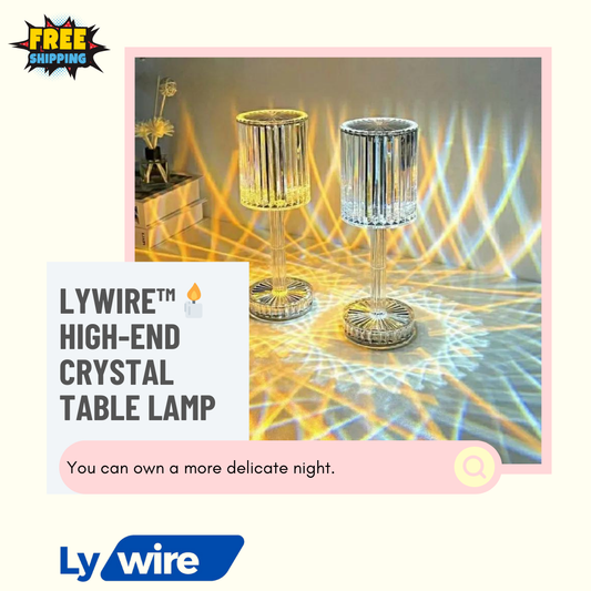 Lywire™🕯️High-End Crystal Table Lamp – Transform Your Home Decor!