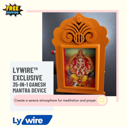 Lywire™ Exclusive 35-in-1 Ganesh Mantra Device 🎉 – The Ultimate Chanting Experience