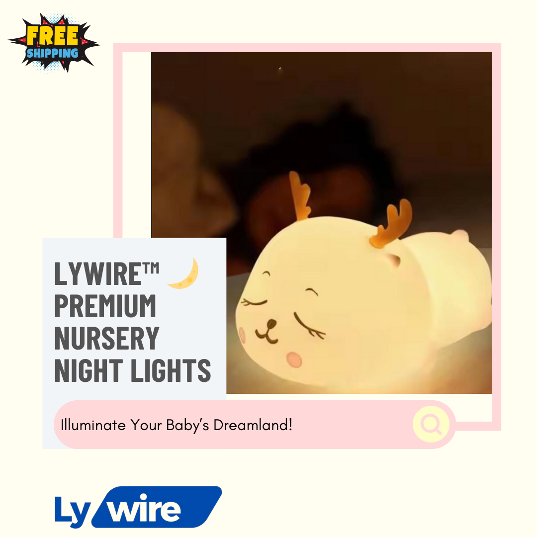 Lywire™ 🌙 Premium Nursery Night Lights – Original & High-Quality Battery Operated Glow!