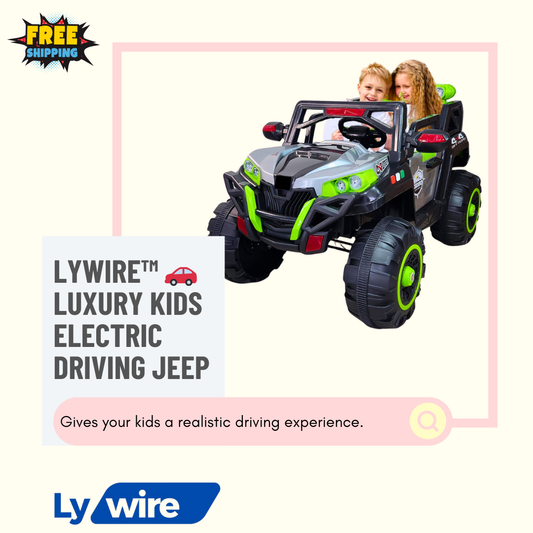 Lywire™ 🚗 Luxury HZL-5588 Kids Electric Driving Jeep | Premium Quality Fun Ride-On (1-8 Years)